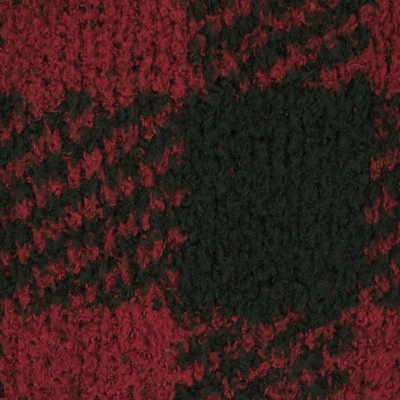 SKIMS Cozy KNIT UNISEX HOODIE/PULLOVER |Color: BRICK BUFFALO CHECK| RARE NEW/NWT - Picture 6 of 11